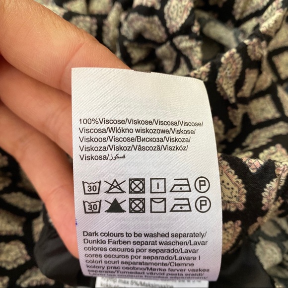 ๐ค VERO MODA BLACK TAN LOOSE HIGH WAIST PANTS! - Picture 7 of 8